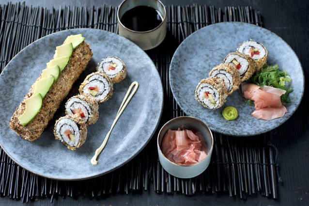 Krokante futomaki-sushi