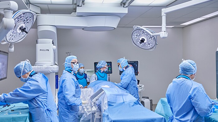 Interventionele cardiologische procedure met Philips Azurion