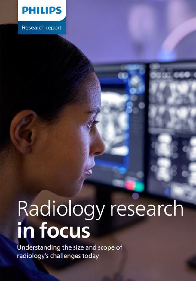 Couverture de la brochure sur la Philips Radiology Workflow Suite