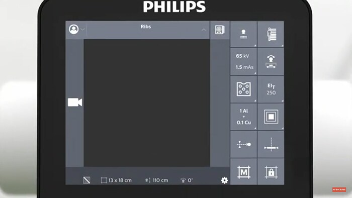 Eleva-röntgenkop met live camera en touchscreen