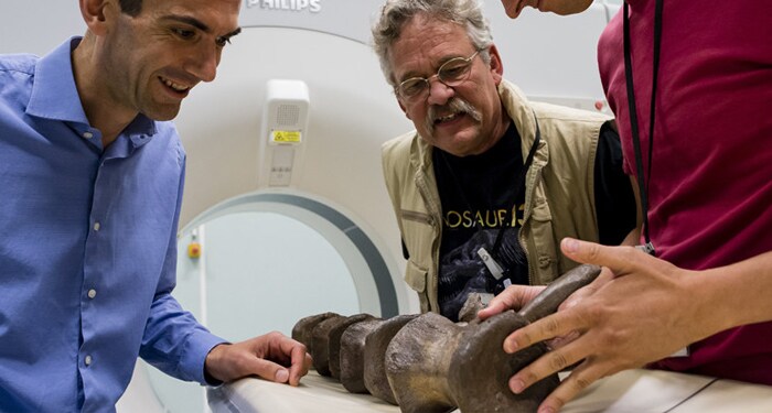 Philips et Naturalis scannent Trix, un tyrannosaure de 66 millions d'années