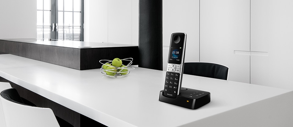 Philips D1353WG - Trio téléphone fixe sans fil, avec répondeur