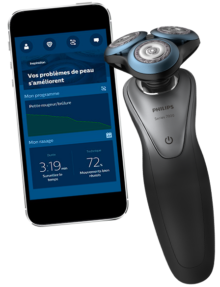 Le capteur de densité de barbe BeardAdapt du rasoir Philips Series 7000