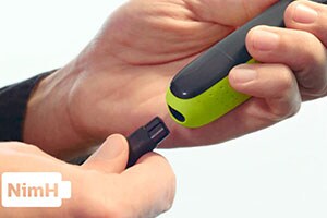 Technologie Philips OneBlade unique : batterie longue durée