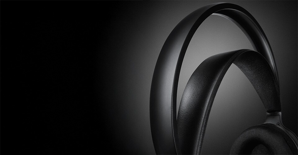 Gros plan sur la conception à double arceau du casque Philips SHC5200