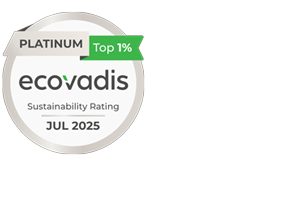 Platinum medaille EcoVadis juli 2025