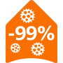 Pictogram 2 keer schonere vloer