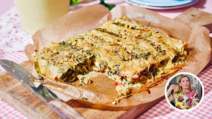 Borek avec courgette et poulet