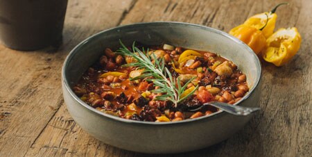 Gratin de chorizo et haricots rouges