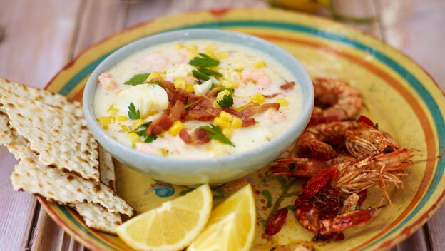 Soupe De Poisson Fumé Et Crevettes Épicées Grillées | Philips