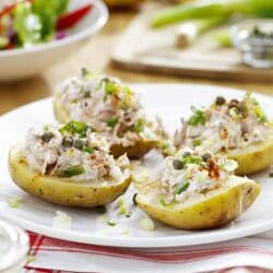Geroosterde aardappelen met tonijn  
