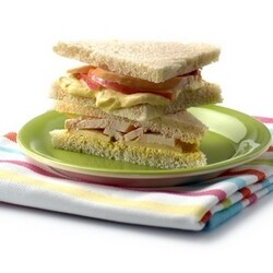 Kalkoensandwich met appel