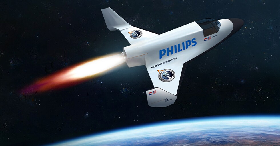 1 Philips en XCOR laten u reizen in de ruimte