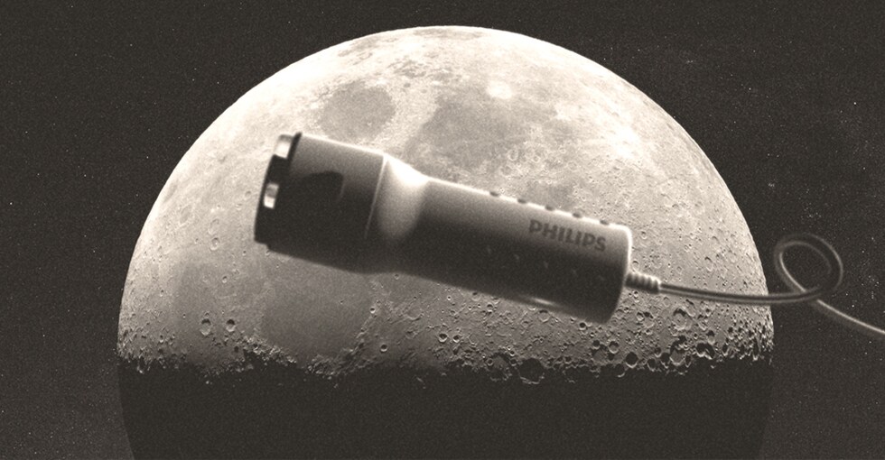 De Philips MoonShaver die mogelijk met ruimtevaartastronaut Neil Armstrong is mee geweest naar de maan