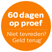 100% tevredenheid of uw geld terug