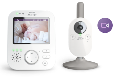 Philips Avent Babyphone Vidéo, Écran Couleur, 100% Privé et sécurisé, 2,7  Pouces & Avent Chauffe-biberon électrique Rapide et Simple (Modèle