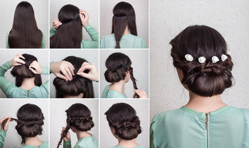 Un petit chignon bas et nonchalant