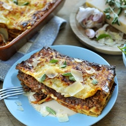 Lasagne bolognese met verse pasta