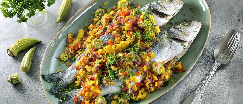 Dîner : plats de printemps avec des légumes de saison 