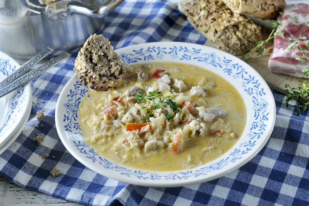 Soupe crémeuse à la choucroute