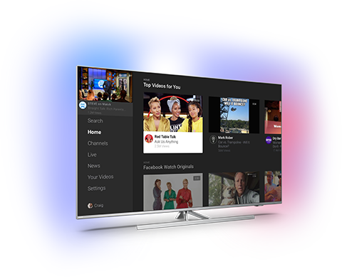 Téléviseur Smart TV avec Facebook Watch