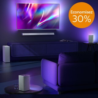 Philips 8505 Performance Series TV + bijpassende soundbar + wifi-speakers