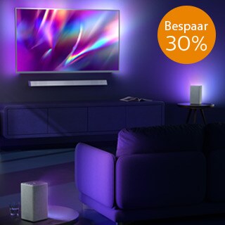 Philips 8505 Performance Series TV + bijpassende soundbar + wifi-speakers